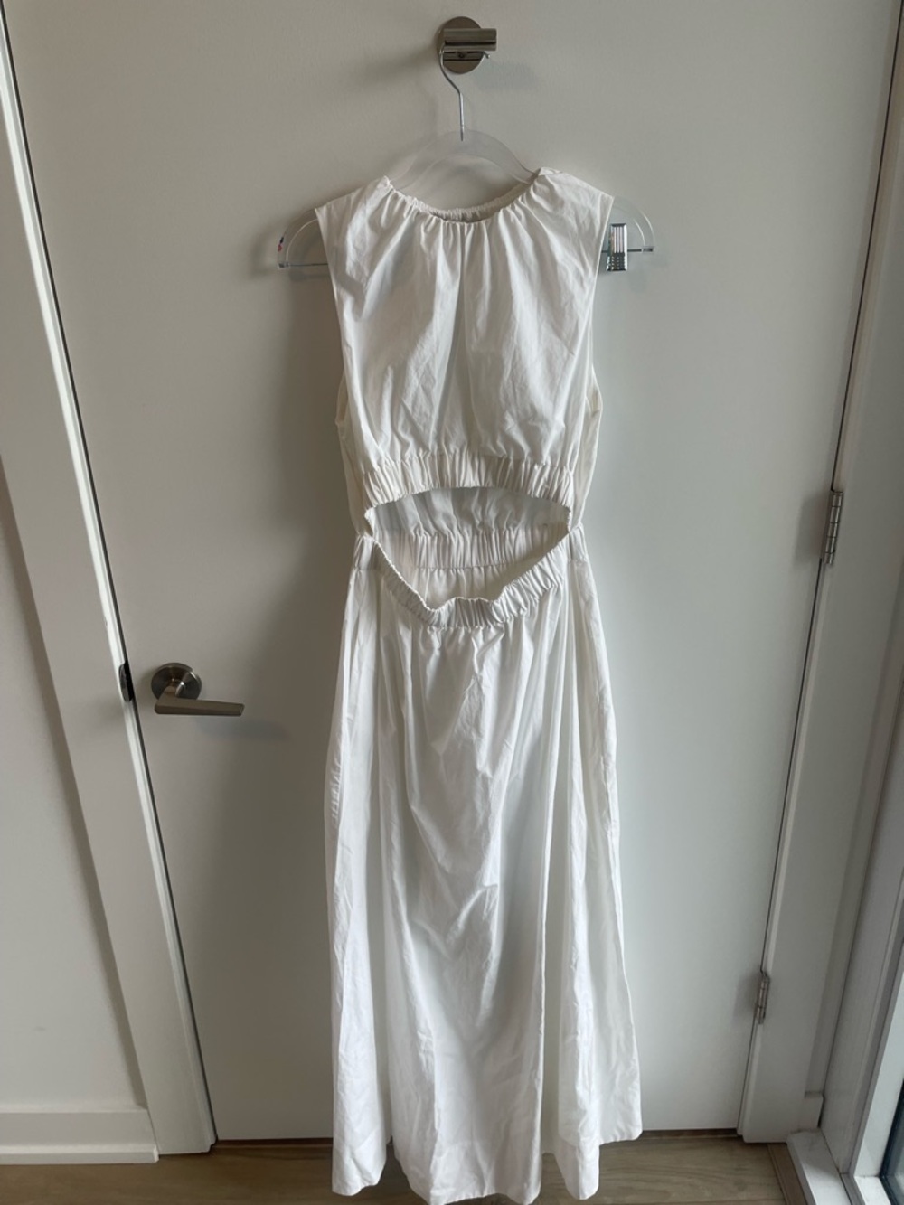 SIR. White Cutout Maxi Dress with bow back